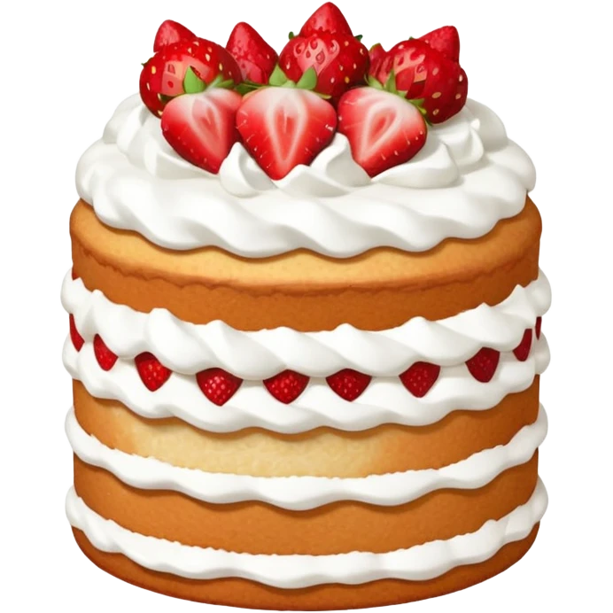 Strawberry shortcake pixel emoji