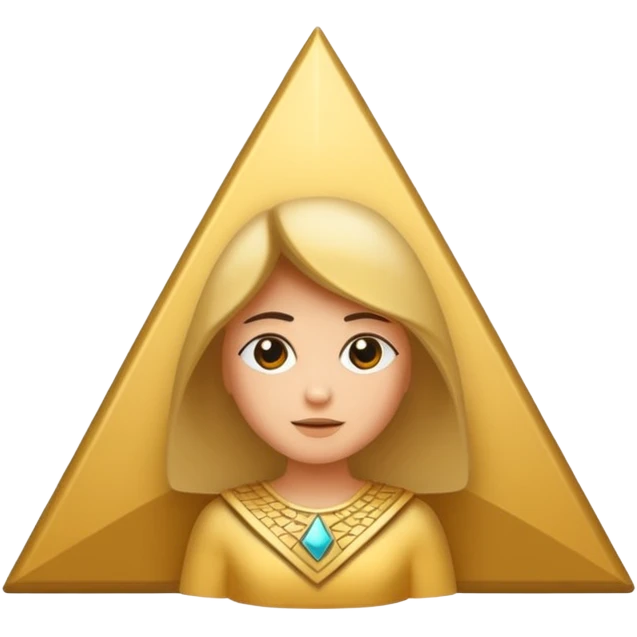 Emoji pequeno da pirâmide egípcia emoji