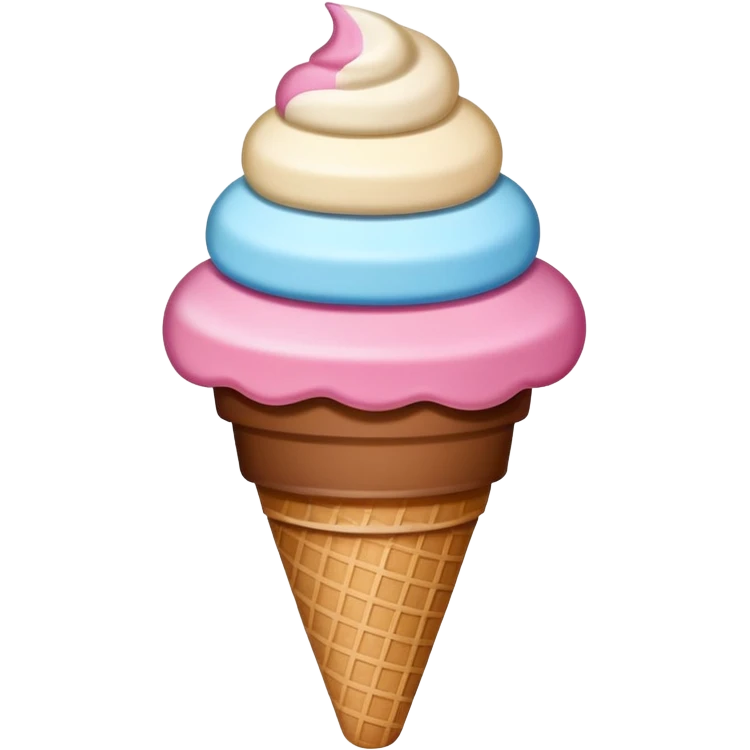 Neapolitan ice cream emoji