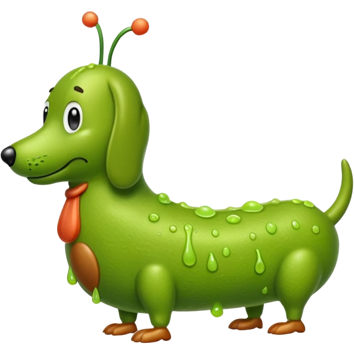 the freaker green wiener  emoji