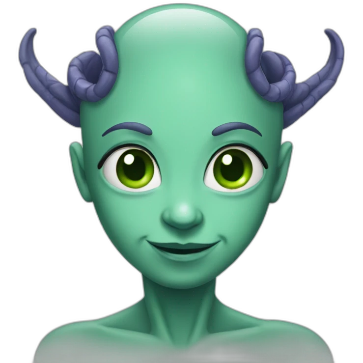 alien con diademas emoji
