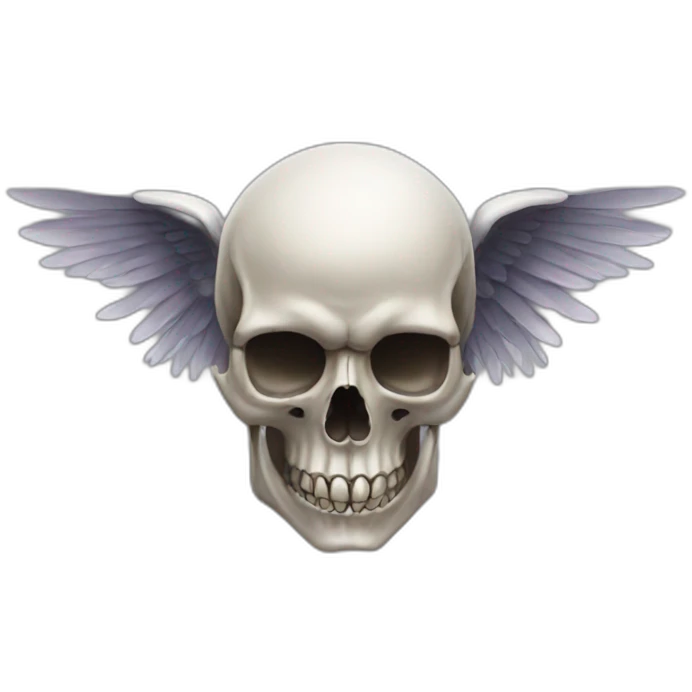 skull wings emoji