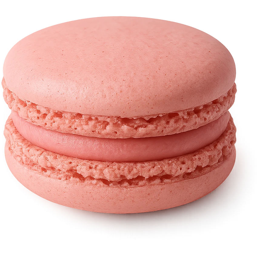 pink macaron emoji