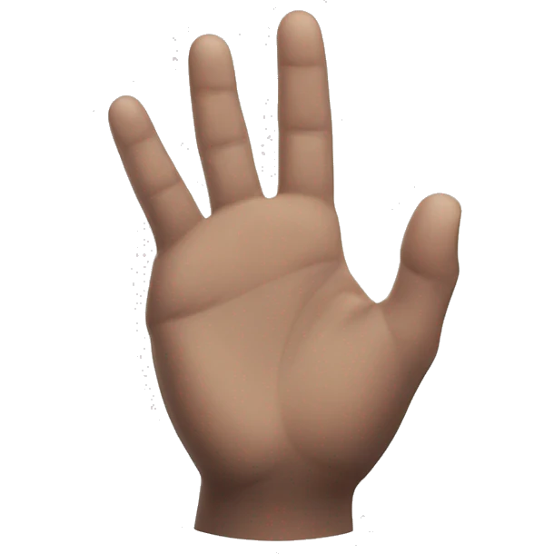 this hand 🖐🏻 but like he fingers are like tigers hands, like svt hoshi’s horangae emoji
