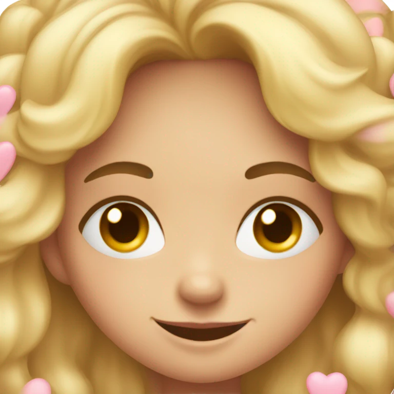 Girl fell in love emoji