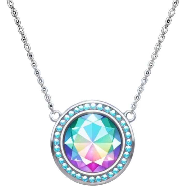 Glitter necklace emoji