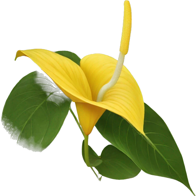 yellow Anthurium   emoji