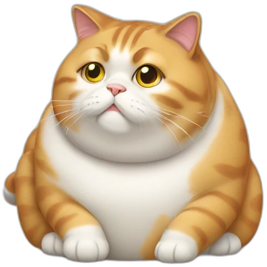 a very fat cat emoji