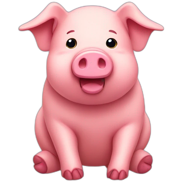 floppy-stuffed-animal-pig-full-body emoji