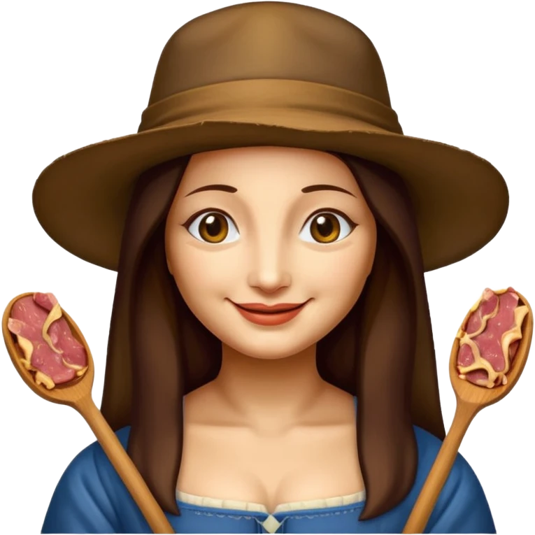 pop art monalisa SPAM meat slop portrait emoji