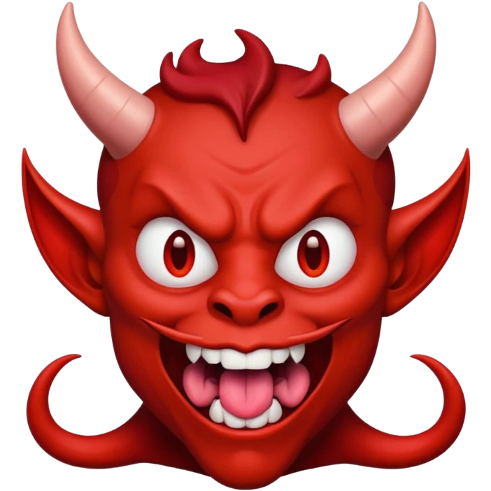 Devil with tongue out emoji
