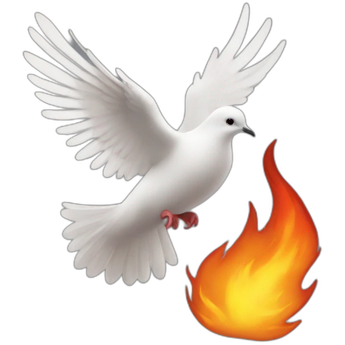 dove+ fire emoji