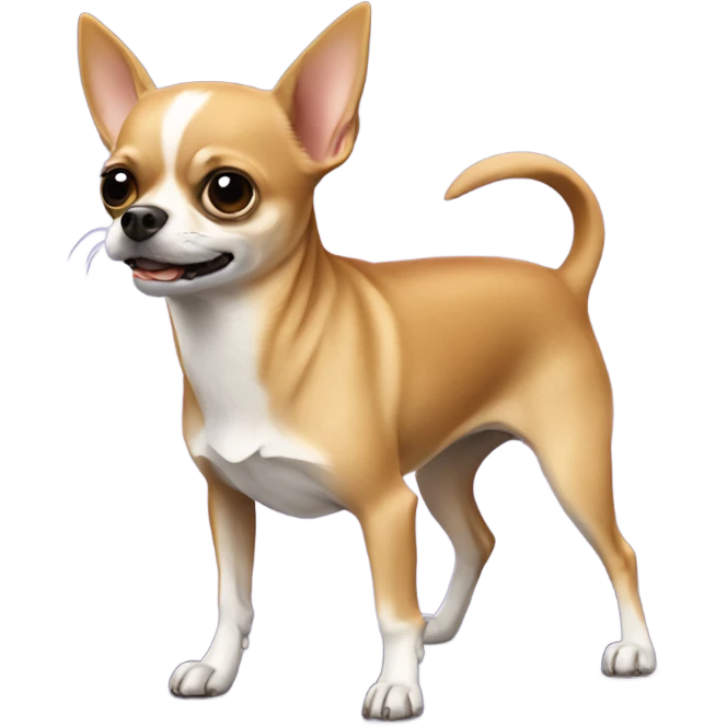 Chihuahua with a big tor emoji