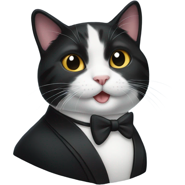 tuxedo cat emoji