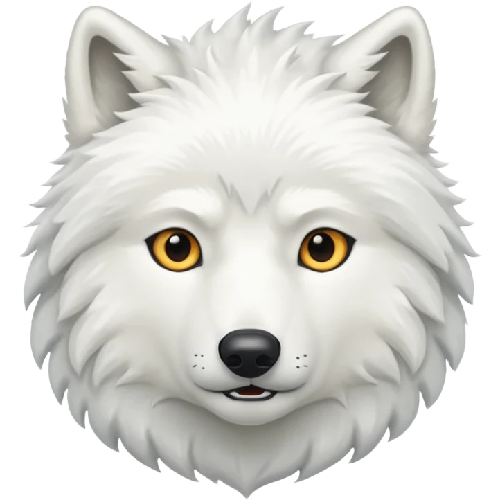 White wolf emoji emoji