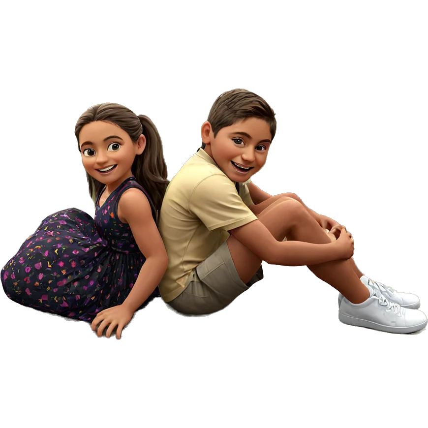 happy friends in nature emoji