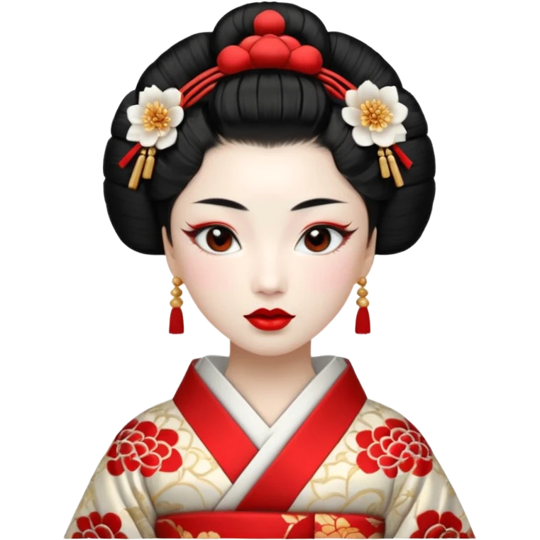 white geisha emoji