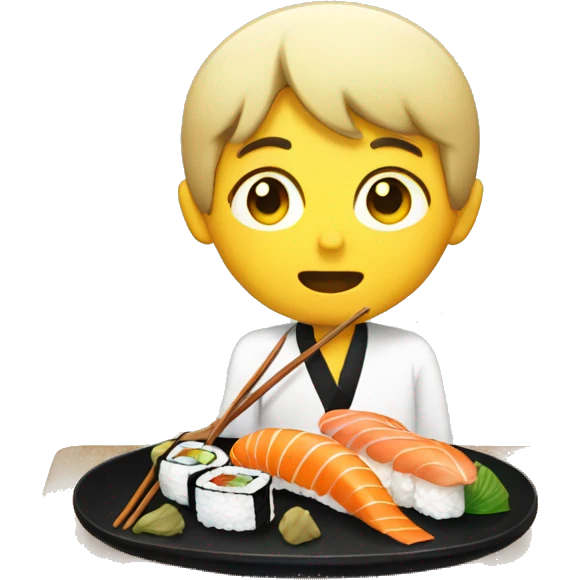 Eating sushi emoji