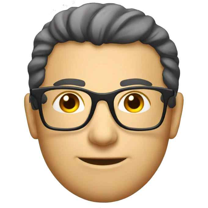 thick frame glasses emoji