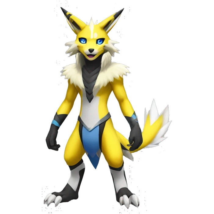 Lombax-Renamon-Zeraora full body emoji