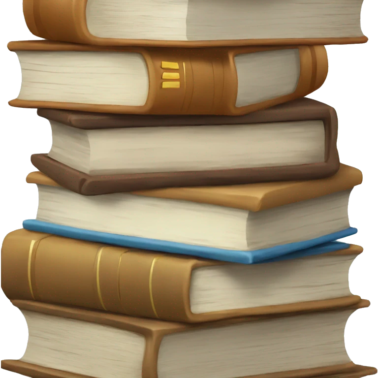 neutral stack of books emoji
