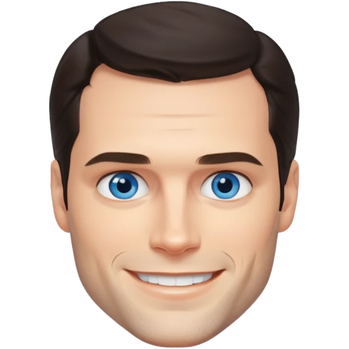 Henry Cavill with blue eyes emoji