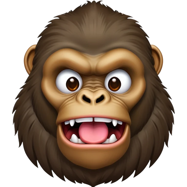 freaky tongue gorilla  emoji