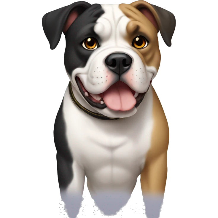 american bulldog black and tan emoji
