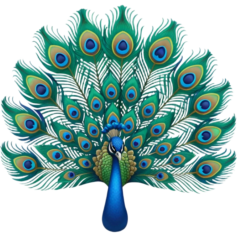 Peacock feathers emoji