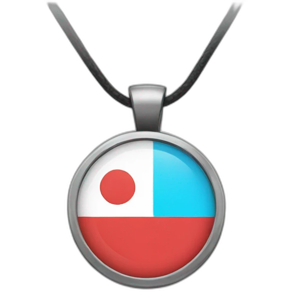 pendant flag that says "phos" emoji