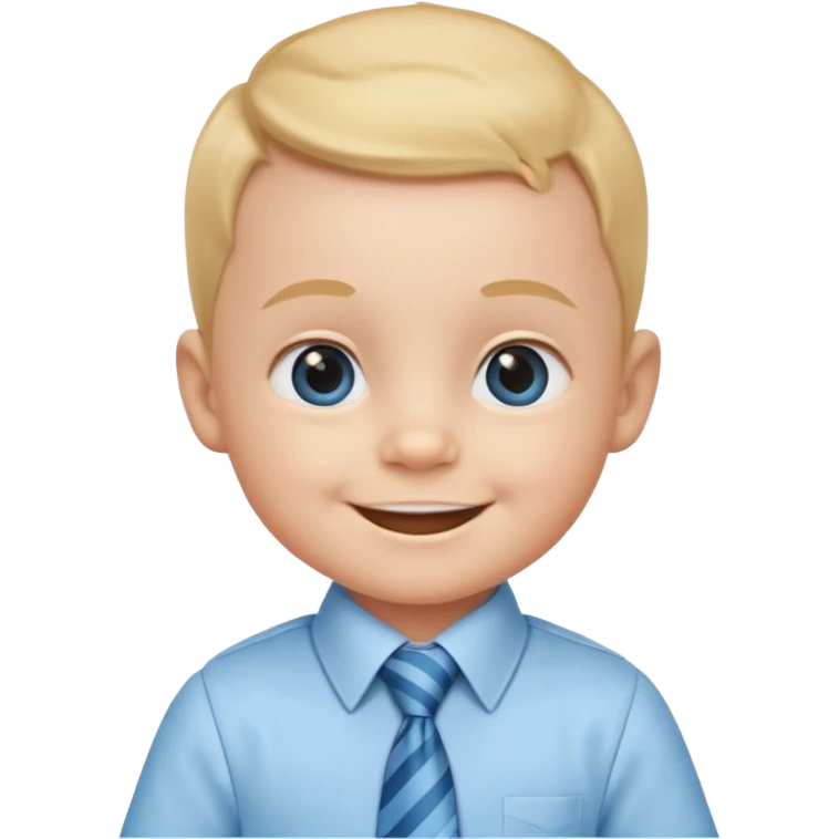 baby with tie emoji