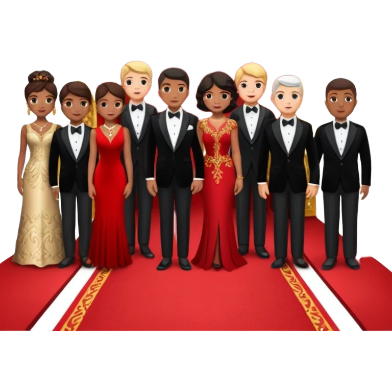 red carpet and crowd emoji
