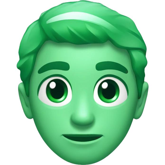Diamante color verde emoji
