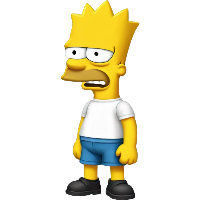 bart simpson as gojo emoji