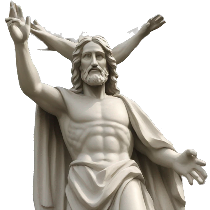 Christ Rédempteur statue  emoji