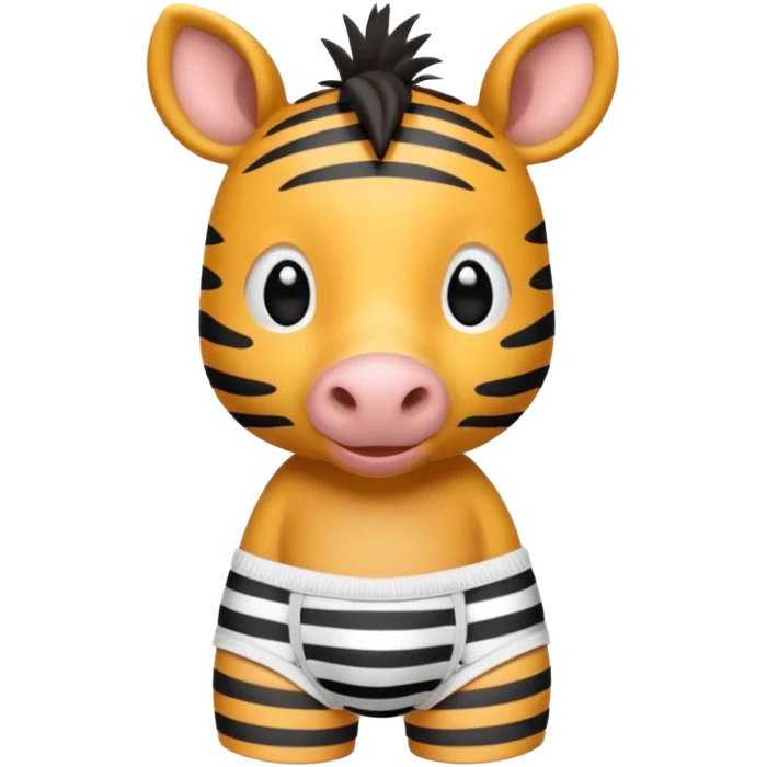 So zebra in underwear emoji