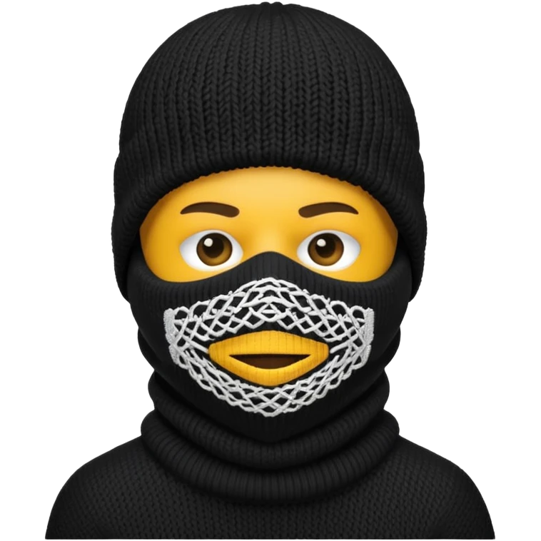 simple ski mask emoji