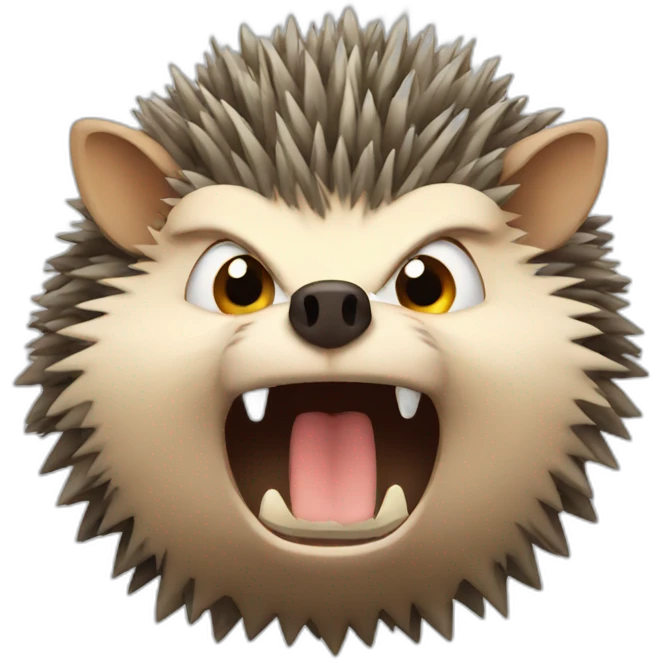 angry hedgehog emoji
