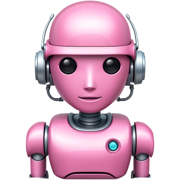 pink robotic employee emoji