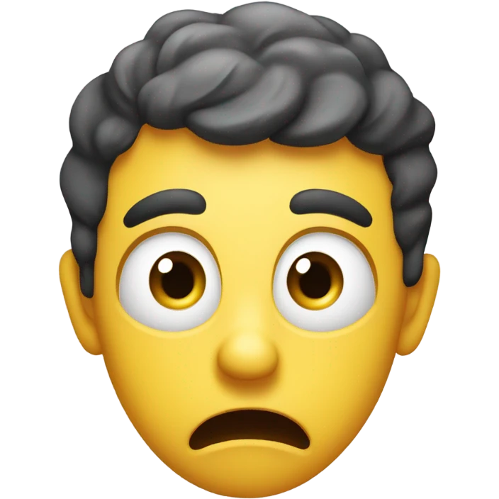 An emoji screaming  emoji