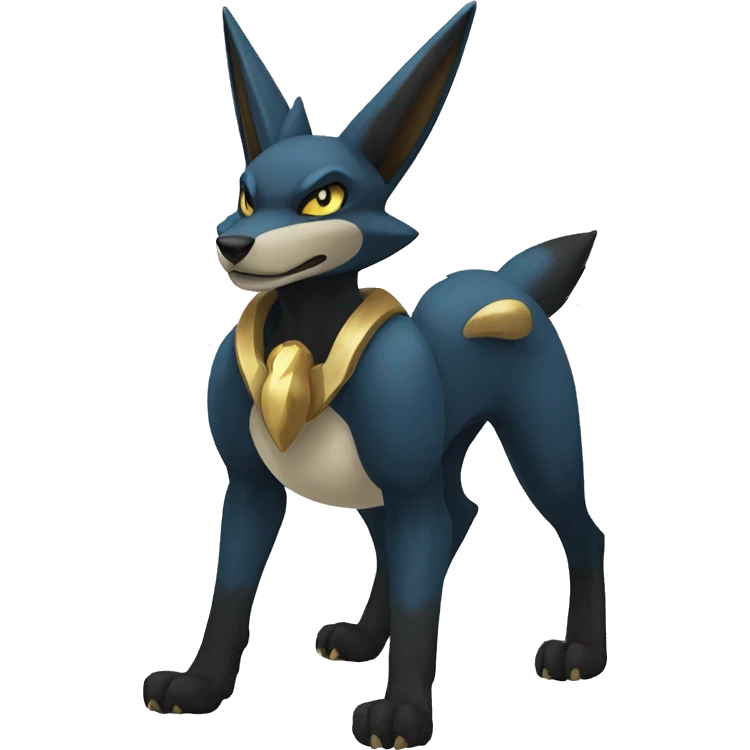 Lucario-Anubis full body emoji