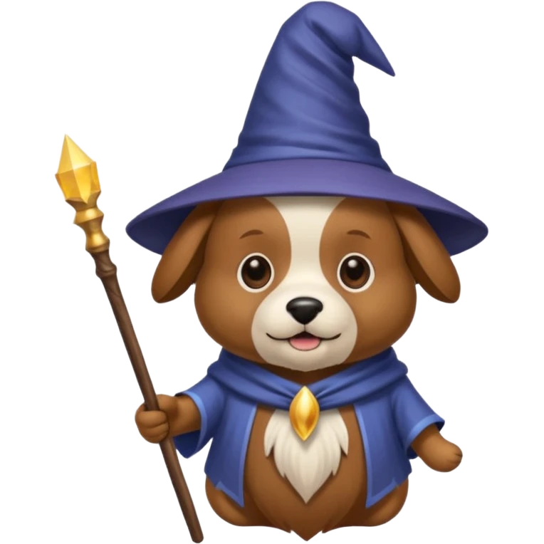 Dog wizard emoji