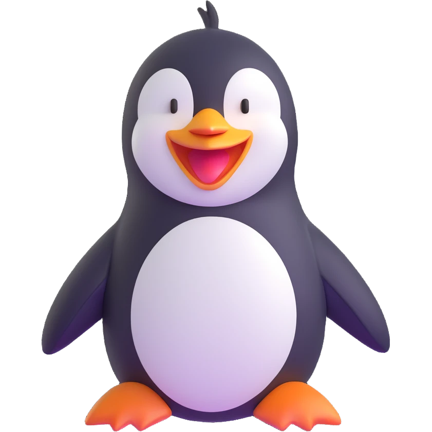 laughing penguin emoji