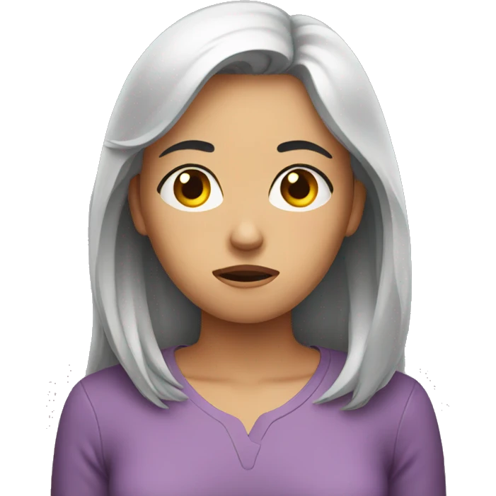 worried woman emoji