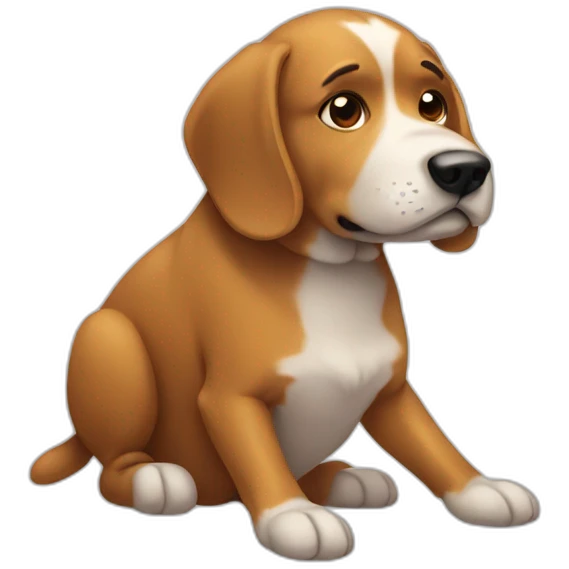 pooping dog emoji