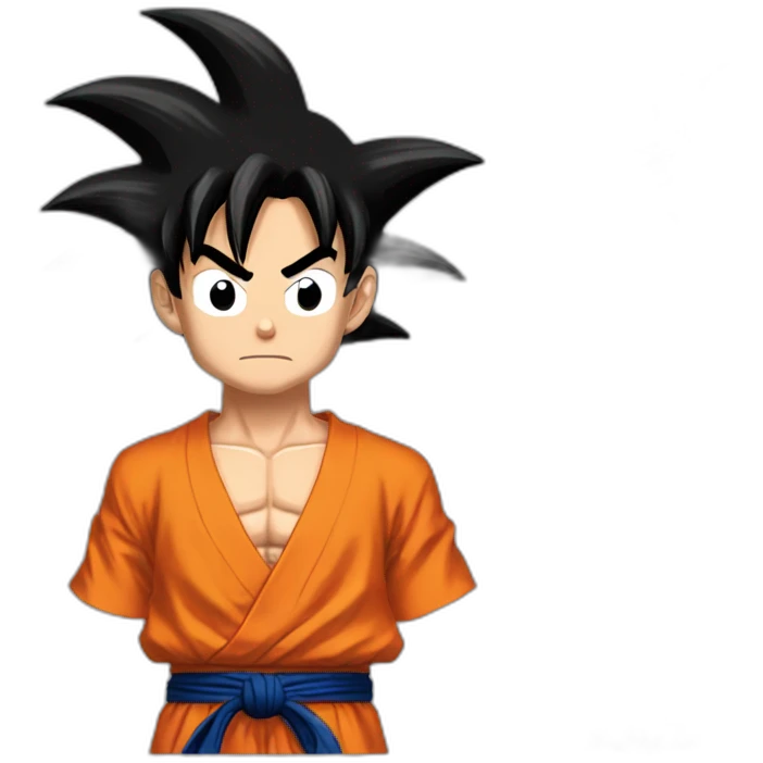 Goku fusionné Luffy emoji