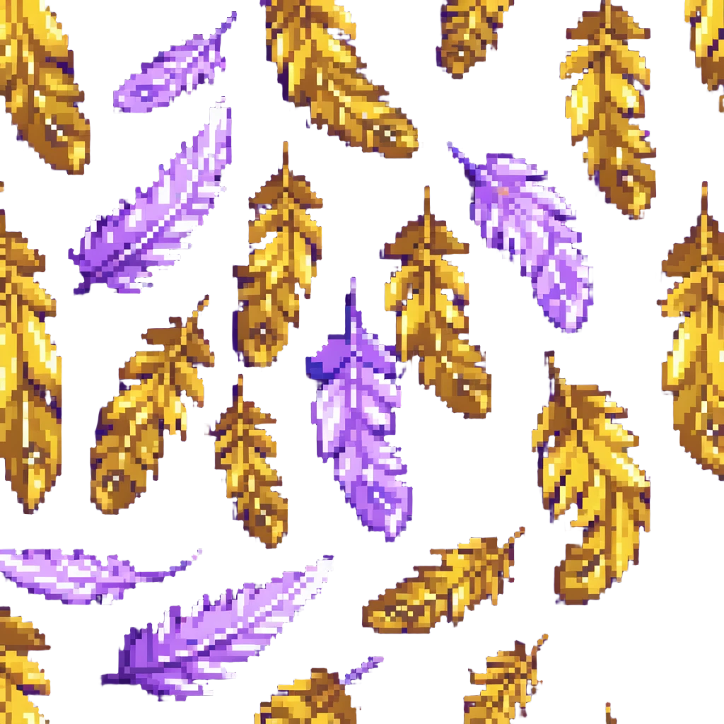 fluffy golden feather emoji