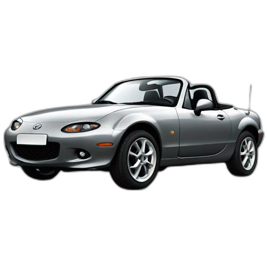 Mazda mx5 grise na ancienne génération emoji
