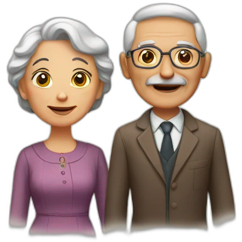 pareja de ancianos emoji