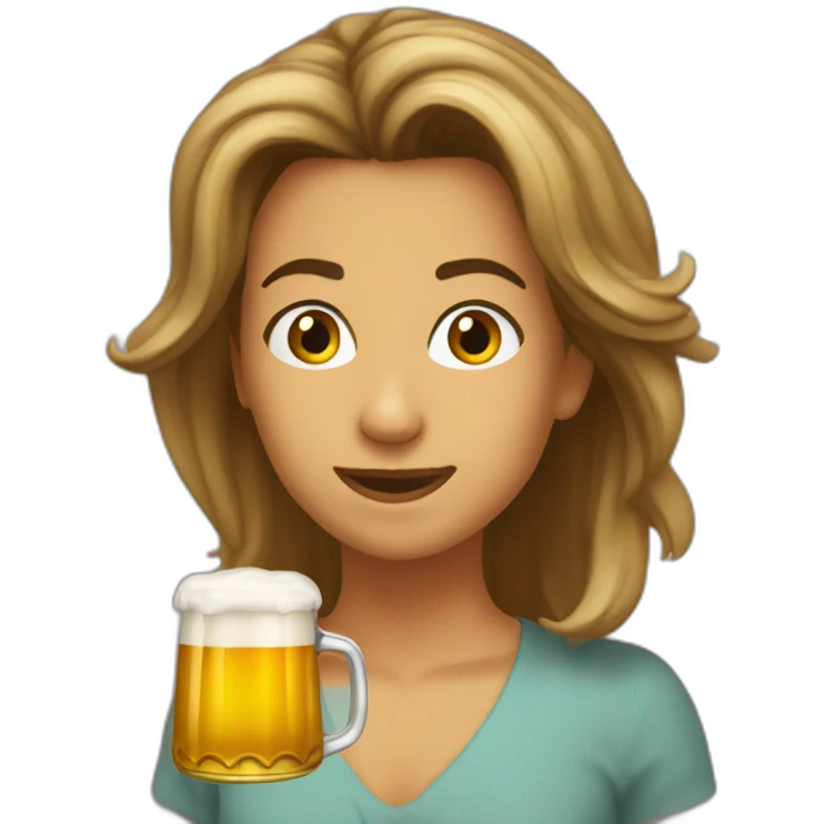  Hoda avec bière emoji